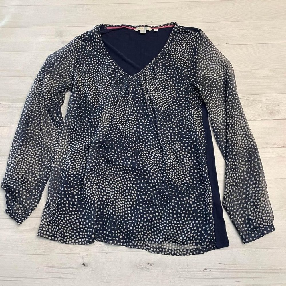 Boden Layered Aubrey Jersey Top womens size 4